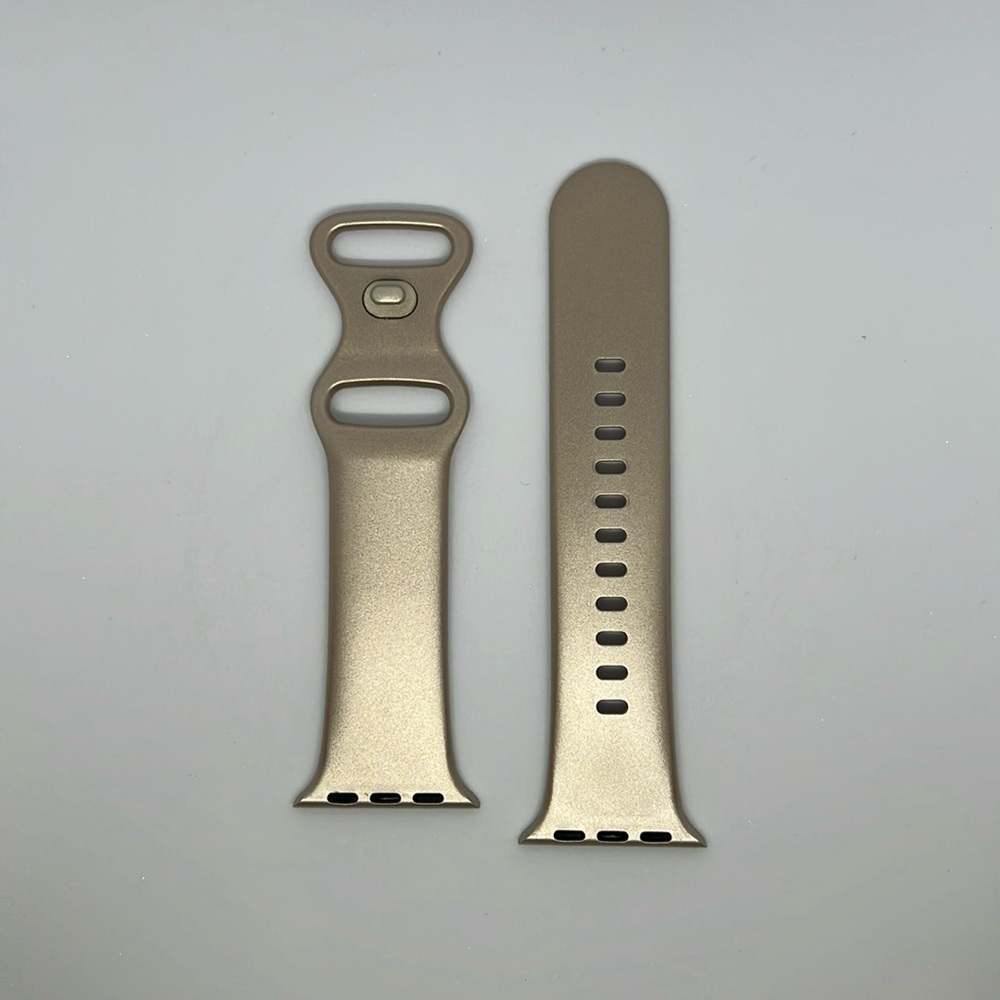 Platinum Silicone Apple Watch Band